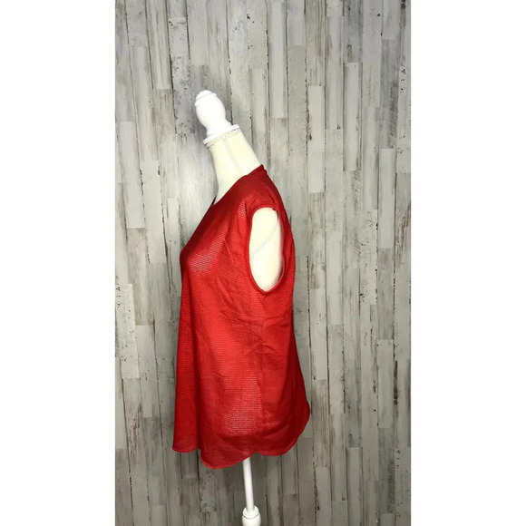 Wright's Women's Size XL Lightweight Red Mesh Net Sleeveless Tank Top - Picture 5 of 6